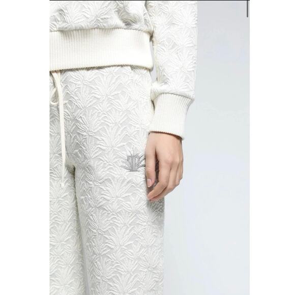 Twenty Montreal Agave Print 3D Blister Knit Pants Cream XS Women’s Designer - Picture 4 of 14